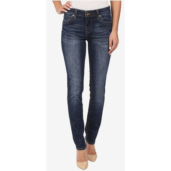 Kut from the Kloth Women's Size 32 Stevie Straight Leg Blue Jeans - Picture 1 of 15
